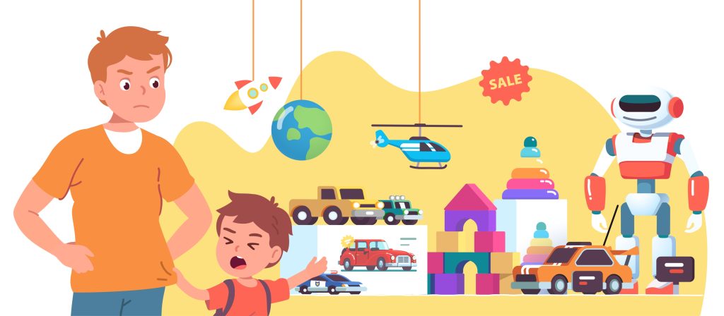 What should we do if a child is having a tantrum?