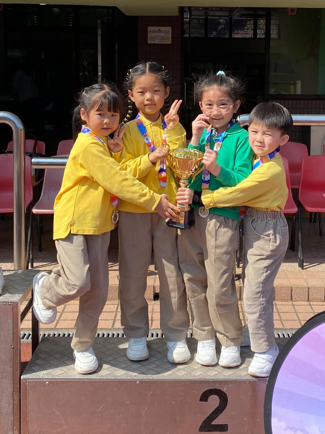 「第二十三屆遊戲運動日-幼稚園友校接力競技賽陸運會」-獲得亞軍!